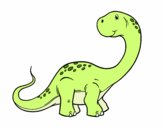 Desenho Brachiosaurus pintado por VivianM