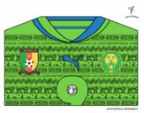 Camisa da copa do mundo de futebol 2014 do Camarões