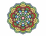 Desenho Mandala pétalas de flores pintado por Uokos