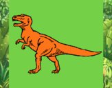 Desenho Tiranossaurus Rex pintado por repelstelt