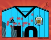 Camisa da copa do mundo de futebol 2014 da Argentina