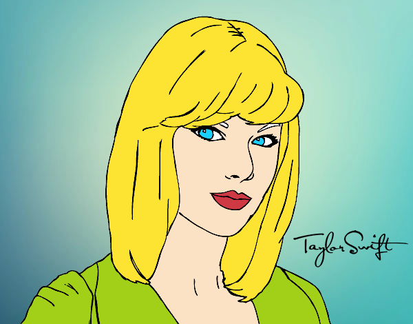 Desenho Taylor Swift pintado por samyrab