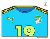 Camisa da copa do mundo de futebol 2014 da Costa do Marfim