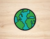 Desenho O Planeta Terra pintado por beadama