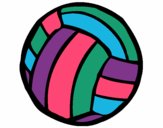 Desenho Bola de voleibol pintado por Kirinha