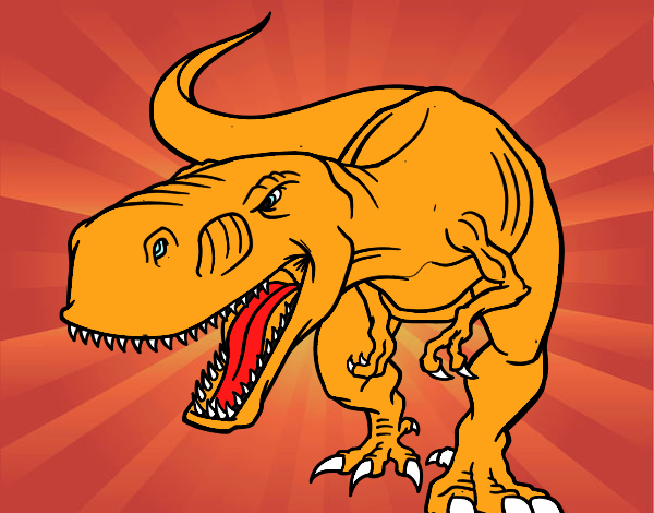 Desenho Dinossauro aborrecido pintado por jungel 
