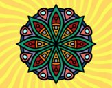 Desenho Mandala para a concentração pintado por bruninhabr