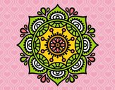 Desenho Mandala para relaxar pintado por Thamary