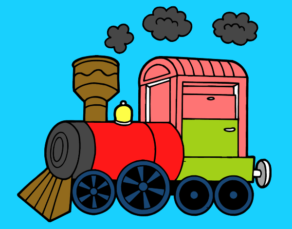 Desenho Locomotiva a vapor pintado por ninjai