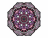 Desenho Mandala flor conceitual pintado por janett