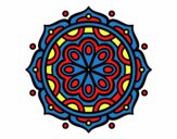 Desenho Mandala para meditar pintado por brebeca