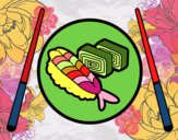 Desenho Placa de Sushi pintado por vitorcely