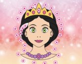 Desenho Rosto de princesa pintado por farylu