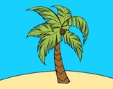 Desenho Uma palmeira pintado por Anaaa