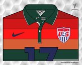 Camisa da copa do mundo de futebol 2014 dos Estados Unidos