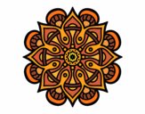 Desenho Mandala mundo árabe pintado por janett