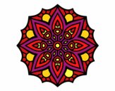 Desenho Mandala simetria simples pintado por jualves