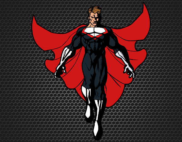 Desenho Um Super herói a voar pintado por Rayden