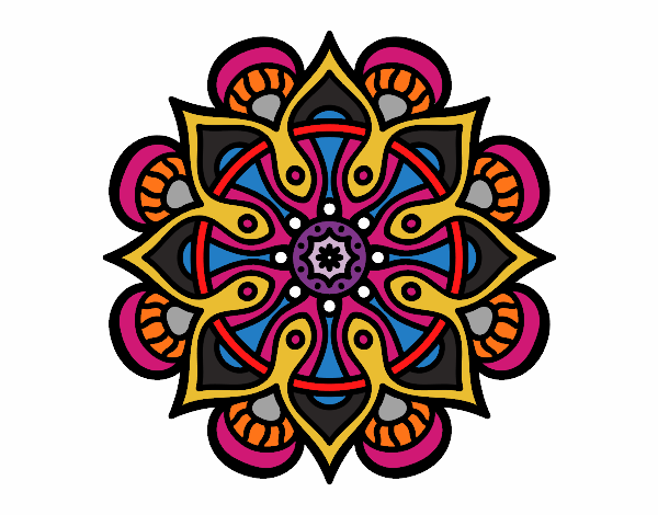Desenho Mandala mundo árabe pintado por matheusstr