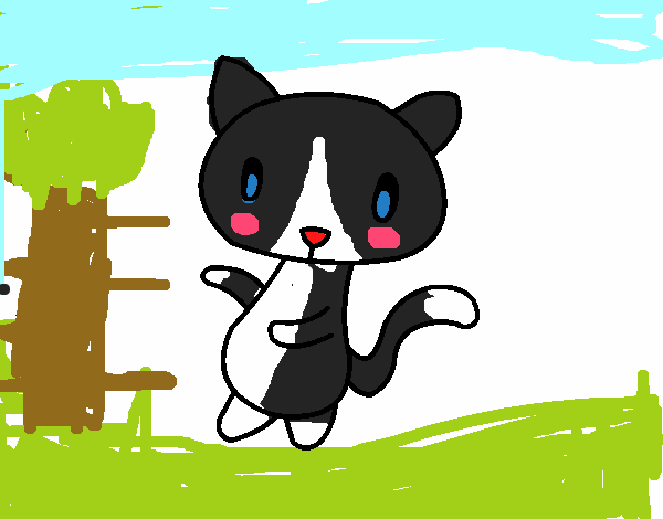 Desenho O Gato   pintado por KITY