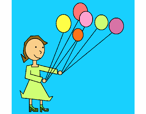Rapariga com balões