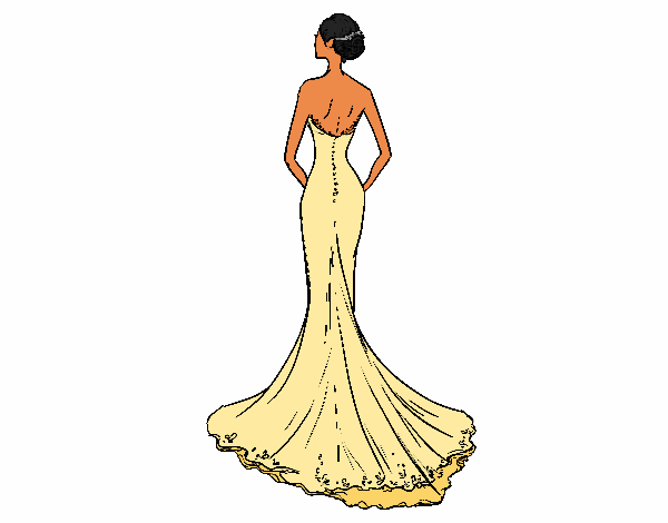 Vestido de noiva com cauda