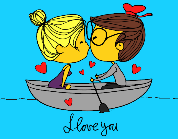 Beijo em um barco