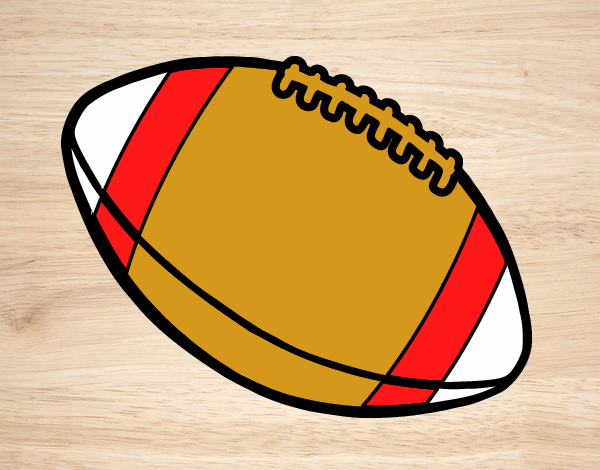 Desenho Bola de futebol americano. pintado por panda