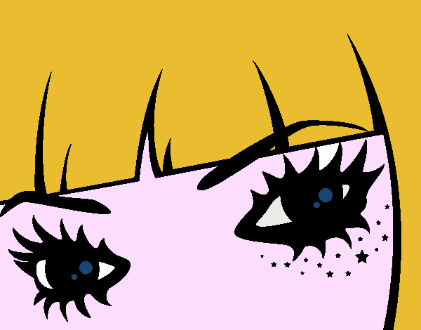 Desenho Emo olhos pintado por HASTINGS