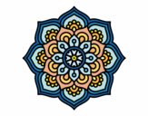 Desenho Mandala flor de la concentração pintado por janett