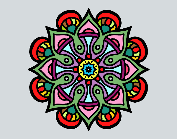 Desenho Mandala mundo árabe pintado por lilica9