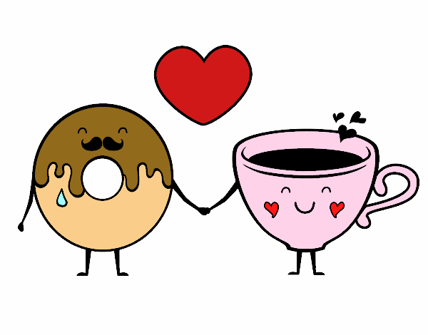 O amor entre donut e chá