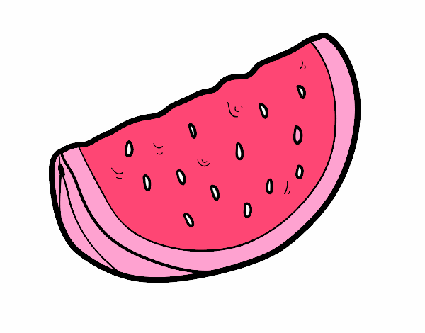 O pedaço de melancia