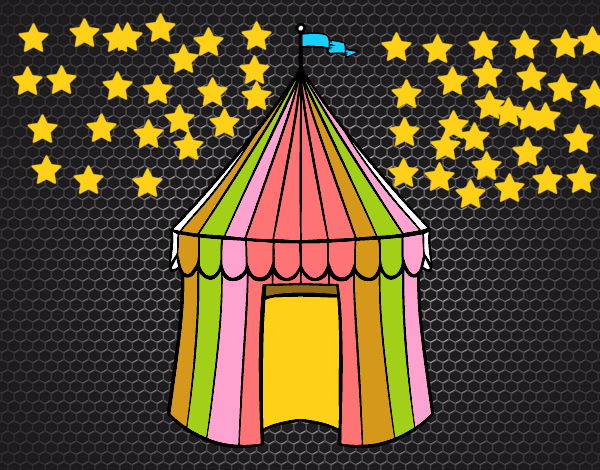 Desenho Tenda de circo pintado por DinisRaino