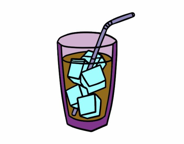 Un copo de refrigerante