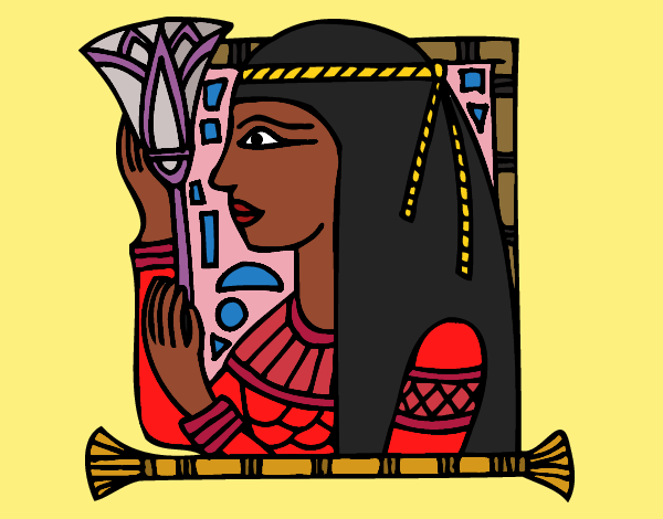 Desenho Cleopatra pintado por Lizz