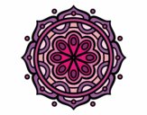 Desenho Mandala para meditar pintado por janett