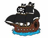 Desenho Barco pirata pintado por melissalem