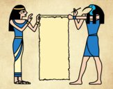 Desenho Cleopatra e Thot pintado por jessica99