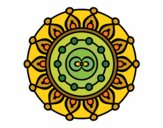 Desenho Mandala meditação pintado por janett