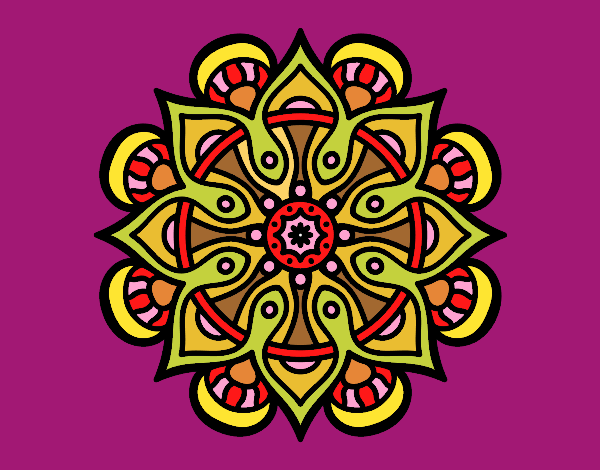 Desenho Mandala mundo árabe pintado por OZAA