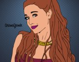 Desenho Ariana Grande com coleira pintado por jenyffer 