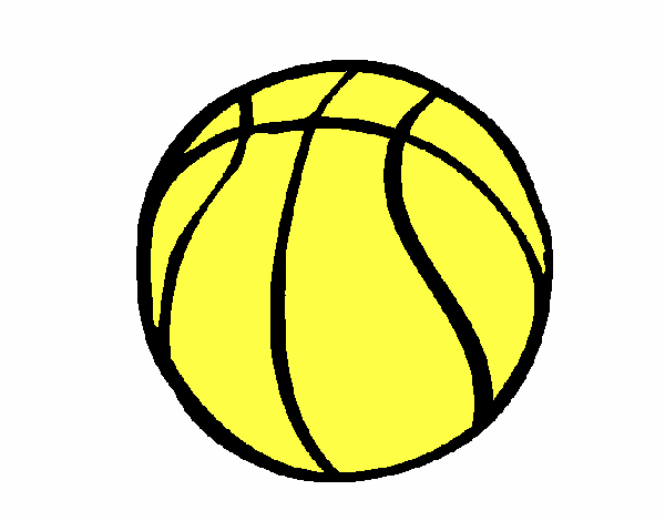 Desenho Bola de basquete pintado por GLOBA