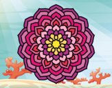 Desenho Mandala pétalas de flores pintado por OZAA