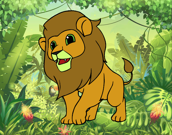 Desenho O rei da selva pintado por MILHANI