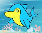Desenho Golfinho-comum pintado por dirce