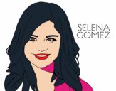 Desenho Selena Gomez sorrindo pintado por leticia222