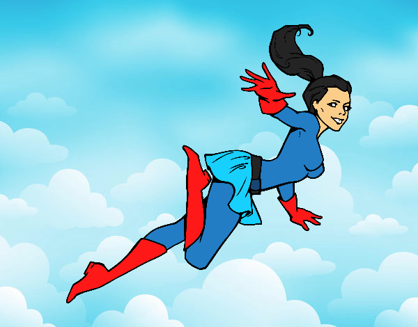 Desenho Supergirl pintado por S2Assilene