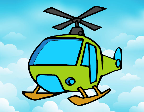 Desenho Um Helicoptero pintado por Arteando