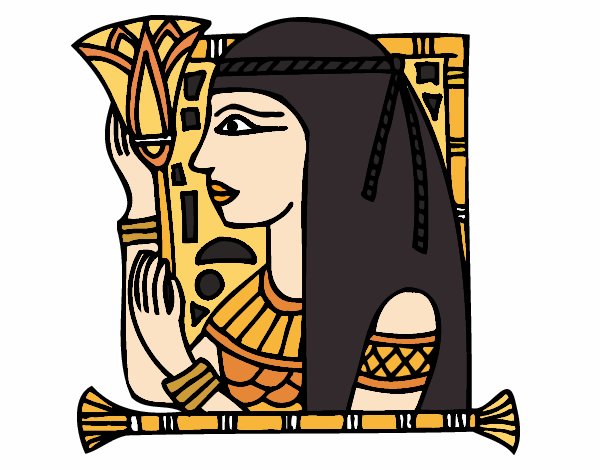 Desenho Cleopatra pintado por IsaBellota